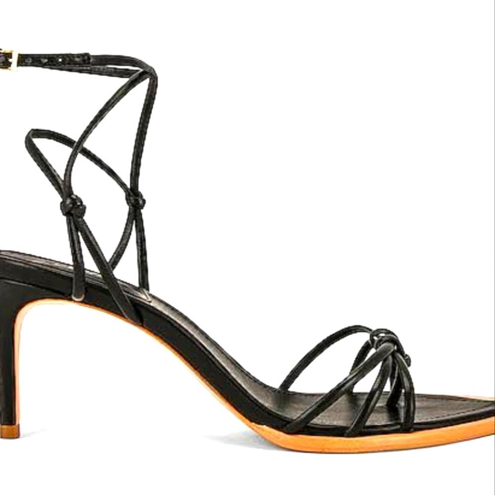 Schutz Abby Mid Sandal, Size 8.5, Black